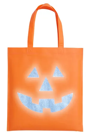 Prime Line TO118 Halloween Pumpkin Reflective Tote Bag