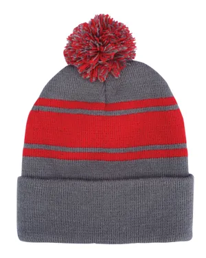 Prime Line AP115 Knit Beanie With Pom Pom