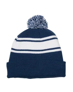 Prime Line AP115 Knit Beanie With Pom Pom