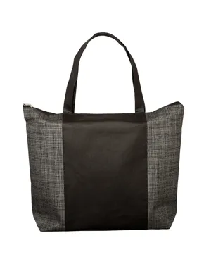 BG134 Prime Line Tonal Non-Woven Zipper Trade Show Tote Bag