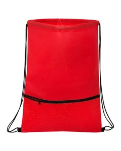 Prime Line BG145 Texture Pocket Non-Woven Drawstring Backpack