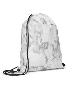 Prime Line BG191 Marble Non-Woven Drawstring Backpack