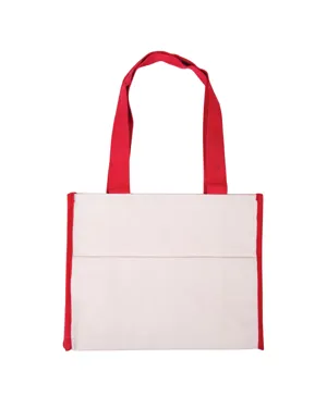 Prime Line BG410 Cotton Gusset Accent Box Tote