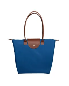 Prime Line LT-3790 Folding Tote With Leather Flap Closure