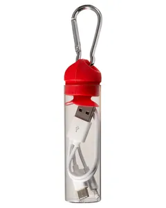 PL-1329 Prime Line 3-in-1 Charger Cable in Carabiner Storage Tube