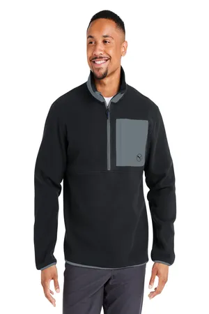 628407 Puma Mens Fleece Quarter-Zip
