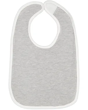 RS1004 Rabbit Skins Infant Contrast Trim Bib