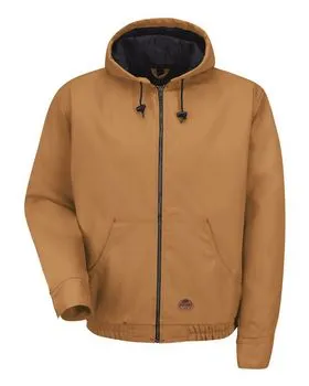 Red Kap JD20 Blended Duck Zip-Front Hooded Jacket