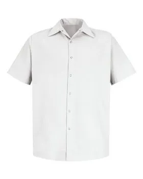 Red Kap SP26L Specialized Short Sleeve Pocketless Work Shirt - Long Sizes