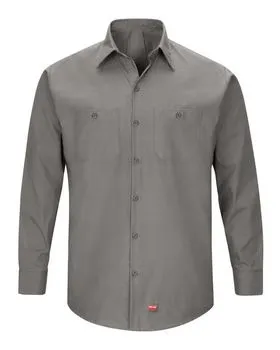 Red Kap SX10L Mens Long Sleeve Mimix Work Shirt - Long Sizes