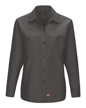 Red Kap SX11 Womens Long Sleeve Mimix Work Shirt