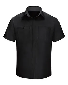 Red Kap SY42L Performance Plus Short Sleeve Shop Shirt with Oilblok Technology - Long Sizes