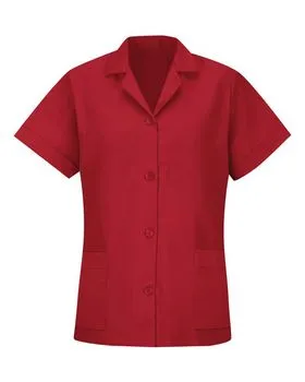Red Kap TP23 Womens Loose Fit Short Sleeve Button Smock