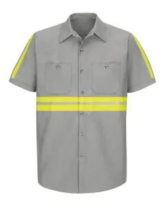 Red Kap SP24E Enhanced Visibility Industrial Work Shirt