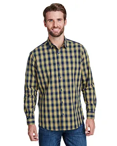 Artisan Collection by Reprime RP250 Mens Mulligan Check Long-Sleeve Cotton Shirt