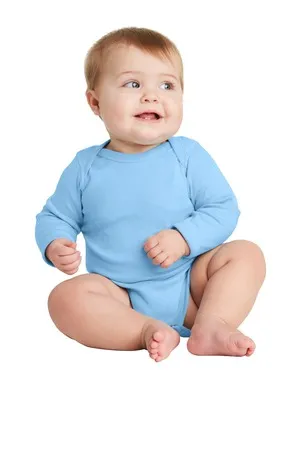 Rabbit Skins RS4411 Infant Long Sleeve Baby Rib Bodysuit.