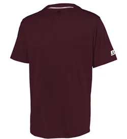 Russell Athletic 3R7X2B Youth Performance Two-Button Solid Jersey
