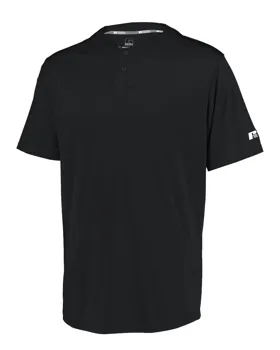 3R7X2M Russell Athletic Performance Two-Button Solid Jersey