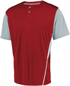 Russell Athletic 3R6X2M Performance Two-Button Color Block Jersey