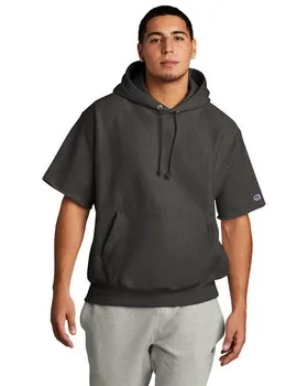 Champion S101SS Reverse Weave Short Sleeve Hooded Sweatshirt