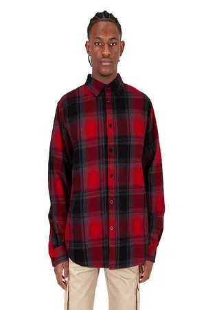 Shaka Wear SHHFS Mens Plaid Flannel Overshirt
