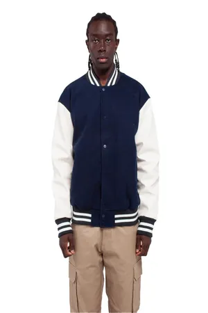 Shaka Wear SHLLJ Mens Letterman Jacket