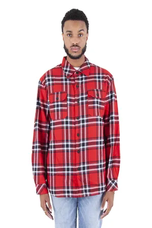 Shaka Wear SHPFJ Mens Plaid Flannel Jacket