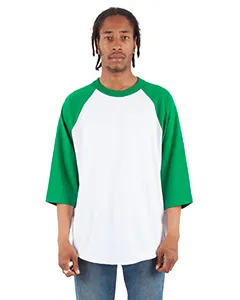 Shaka Wear SHRAG Adult 6 oz., 3/4-Sleeve Raglan T-Shirt