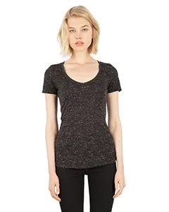 Simplex Apparel SI5020 Ladies 4.3 oz. Caviar Deep V-Neck T-Shirt