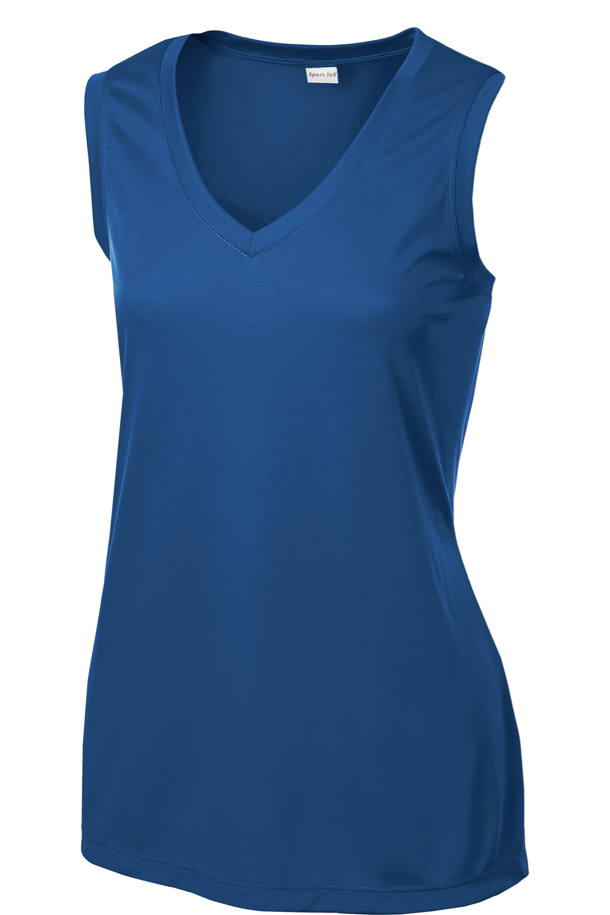 Sport-Tek LST352 Ladies Sleeveless PosiCharge Competitor V-Neck Tee.
