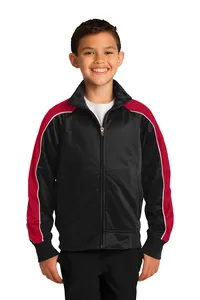 Sport-Tek YST92  Youth Piped Tricot Track Jacket.