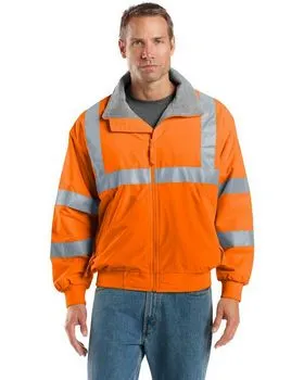 Port Authority SRJ754 Enhanced Visibility Challenger Jacket with Reflective Taping.