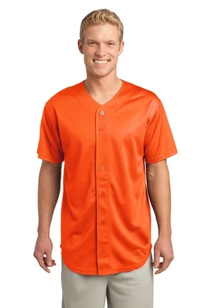 Sport-Tek ST220 PosiCharge Tough Mesh Full-Button Jersey.