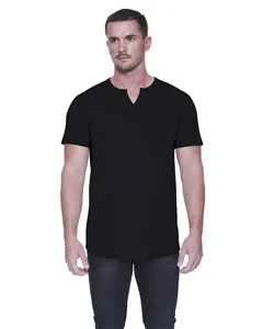 StarTee ST2822 Mens Cotton/Modal Slit V-Neck