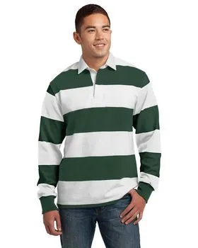 Sport-Tek ST301 Classic Long Sleeve Rugby Polo.