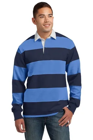 Sport-Tek ST301 Classic Long Sleeve Rugby Polo.