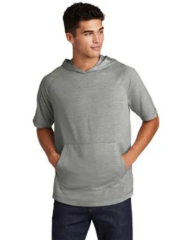Sport-Tek ST404 PosiCharge Tri-Blend Wicking Short Sleeve Hoodie.