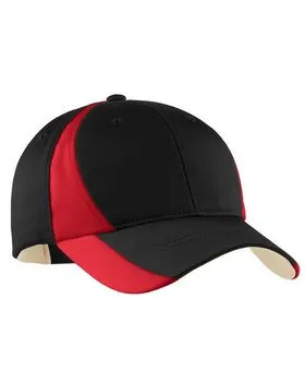 STC11 Sport-Tek Dry Zone Nylon Colorblock Cap.