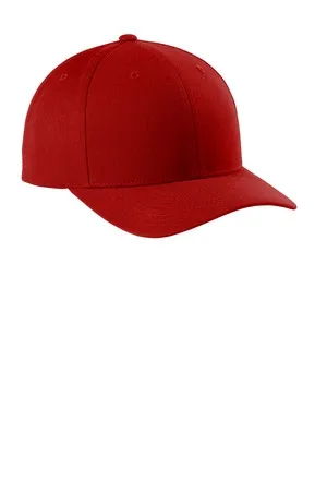 Sport-Tek STC43 Yupoong Curve Bill Snapback Cap.