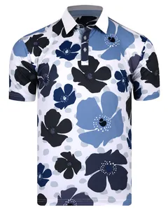 Swannies Golf SW6000 Mens Flower Printed Polo