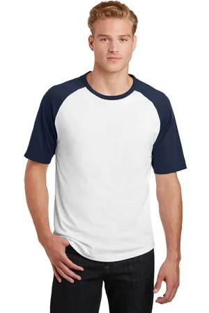 Sport-Tek T201 Short Sleeve Colorblock Raglan Jersey.