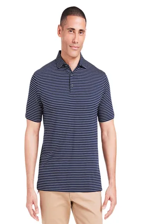 TM546Y tasc Men?s Cloud Lightweight Polo Brookline Stripe