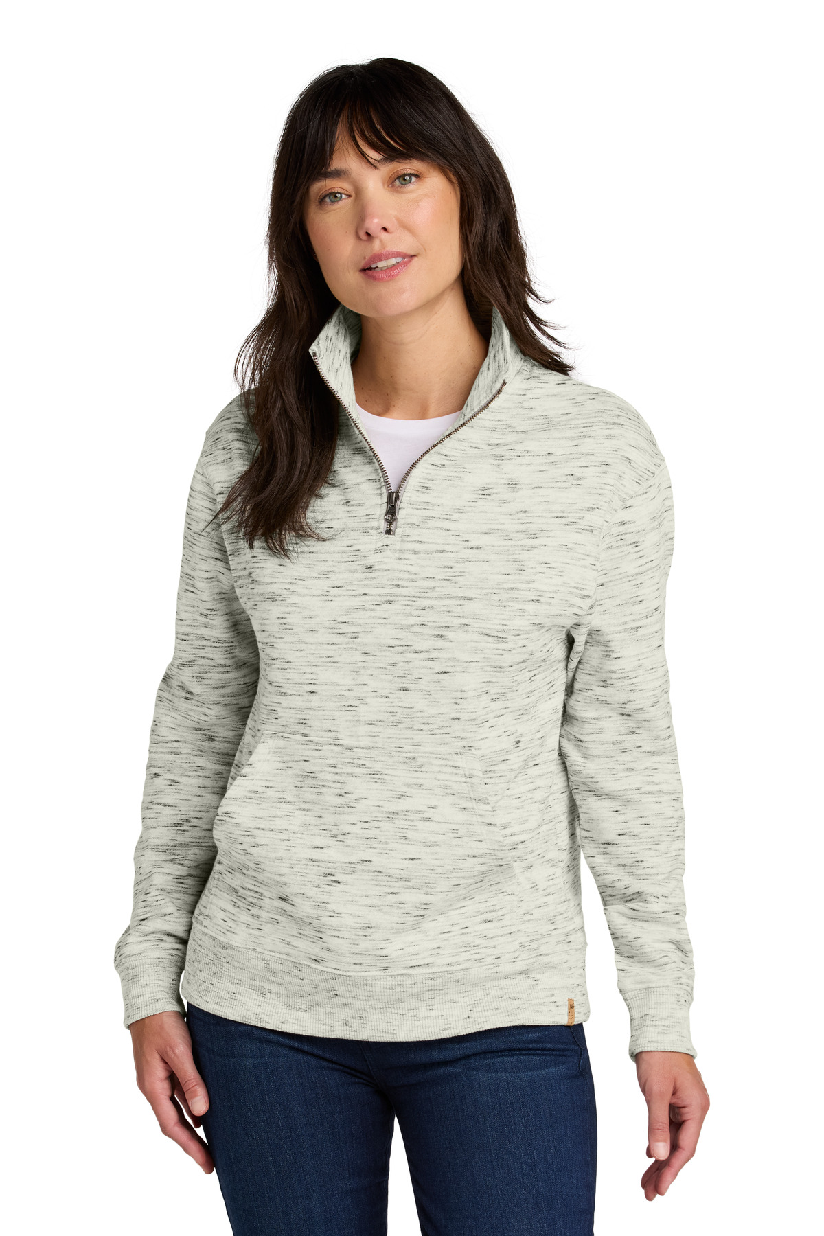 tentree TTCW6108 Womens Space Dye Fleece 1/4-Zip