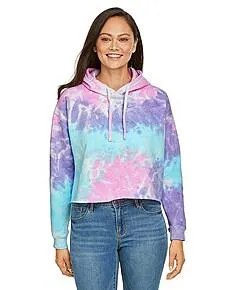 Tie-Dye CD8333 Ladies Cropped Hooded Sweatshirt