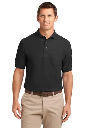 Port Authority TLK500P Tall Silk Touch Polo with Pocket.