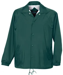 Tri-Mountain 1500 Nylon coachA€s jacket with flannel lining.