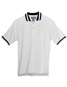 Tri-Mountain 179 60/40 pique pocketed golf shirt with trim.