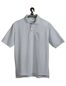 Tri-Mountain 206 Men 60/40 stain resistant pique pocketed golf shirt.
