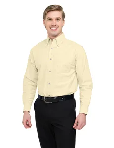 Tri-Mountain 750 Men 60/40 stain resistant long sleeve oxford shirt.