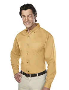 Tri-Mountain 770 Men 60/40 stain resistant long sleeve twill shirt.